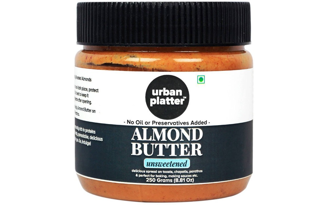 Urban Platter Almond Butter (Unsweetened)   Jar  250 grams